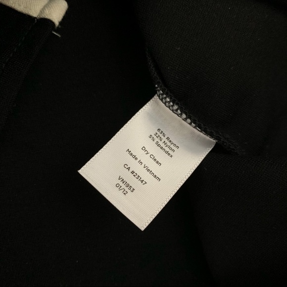 Talbots black and cream ponte knit sheath dress - Picture 5 of 10